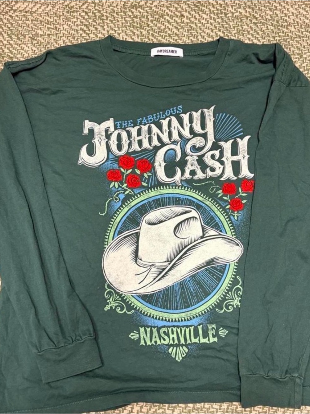 Daydreamer Forest Green Cotton Tee
